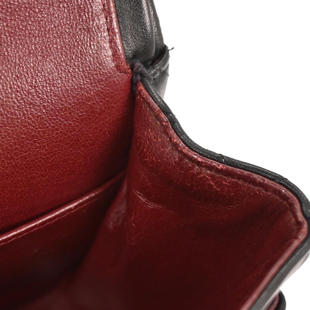 Chanel 1996-1997 Black Lambskin Medium Classic Double Flap Shoulder Bag