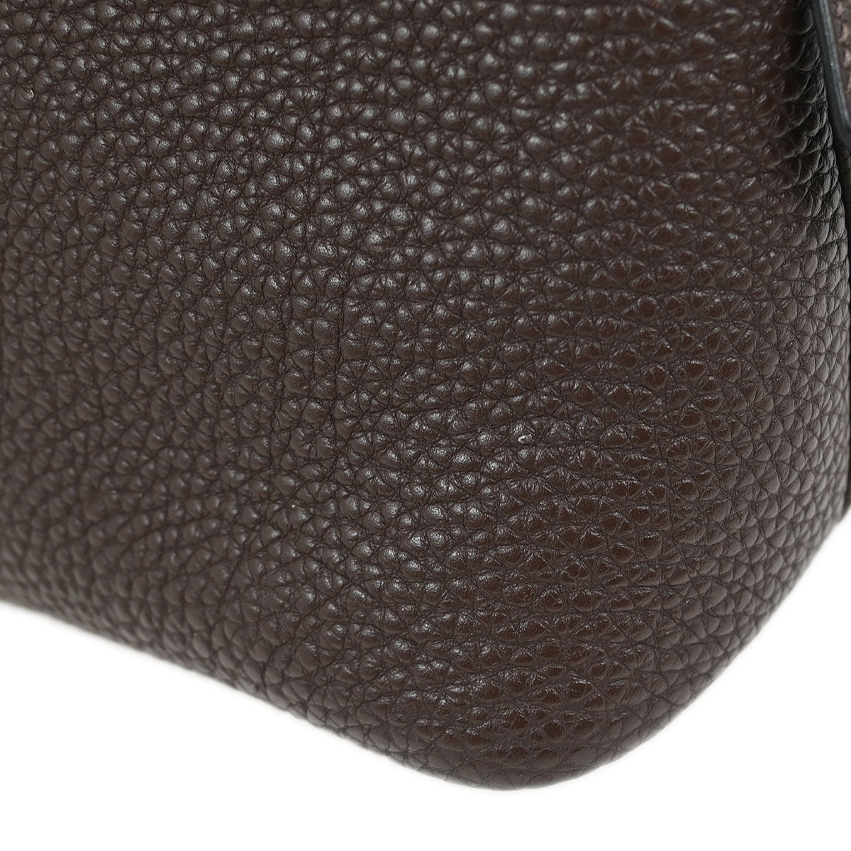 Hermes Chocolat Fjord Bolide 1923 Handbag