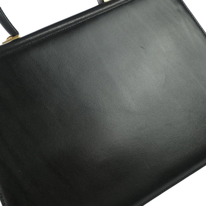 Salvatore Ferragamo Black Leather Gancini 2way Shoulder Handbag