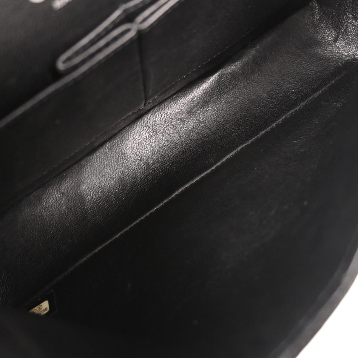 Chanel 2009-2010 Black Caviar Medium Classic Double Flap Shoulder Bag