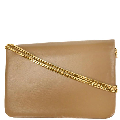 Christian Dior Brown Leather Shoulder Bag