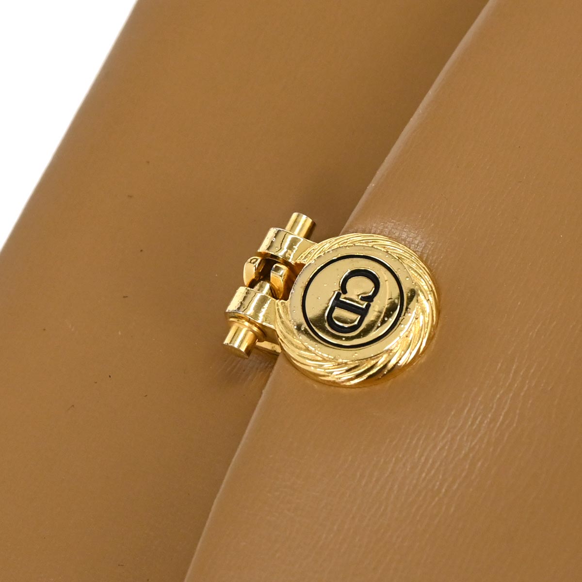 Christian Dior Brown Leather Shoulder Bag