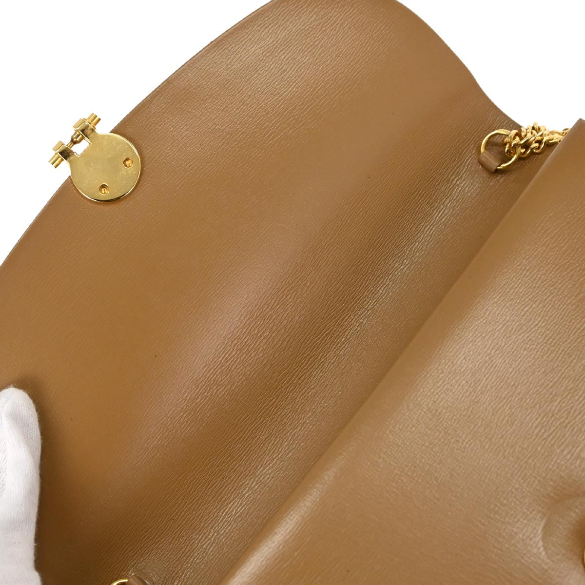 Christian Dior Brown Leather Shoulder Bag