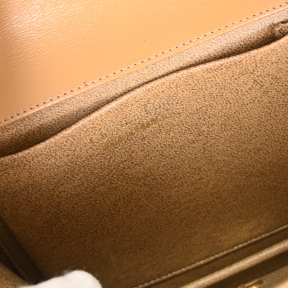 Christian Dior Brown Leather Shoulder Bag