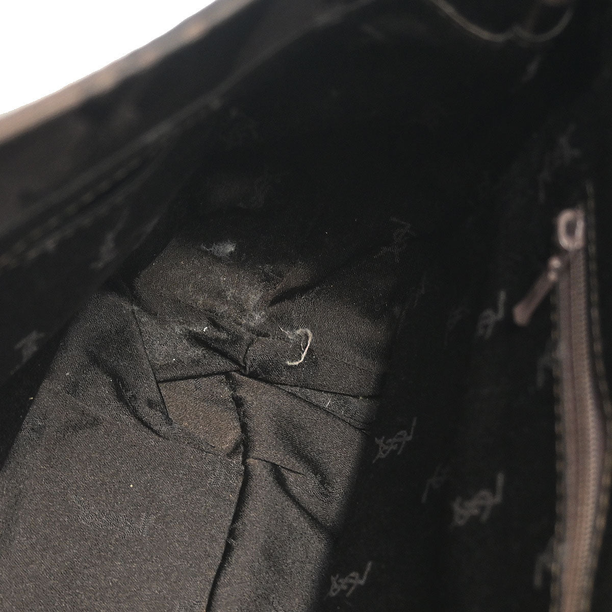 Yves Saint Laurent Brown Nylon Handbag