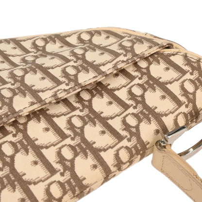 Christian Dior Off-white Embroidered Trotter Saddle Handbag