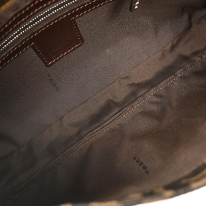 Fendi Brown Canvas Zucca Baguette Handbag