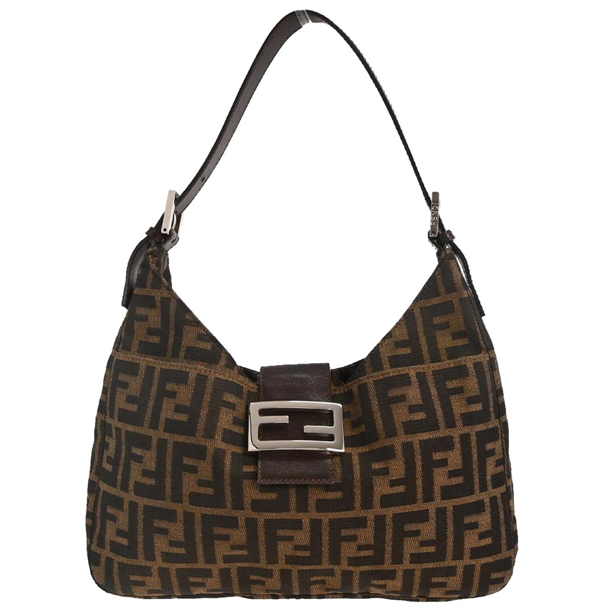 Fendi Brown Canvas Zucca Handbag