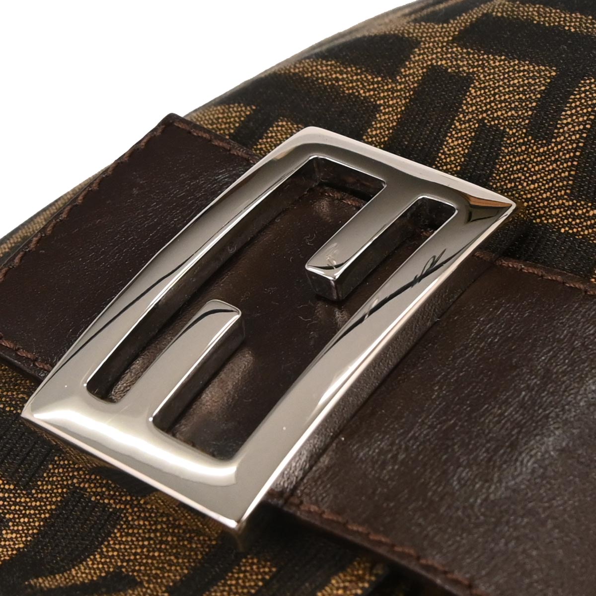 Fendi Brown Canvas Zucca Handbag