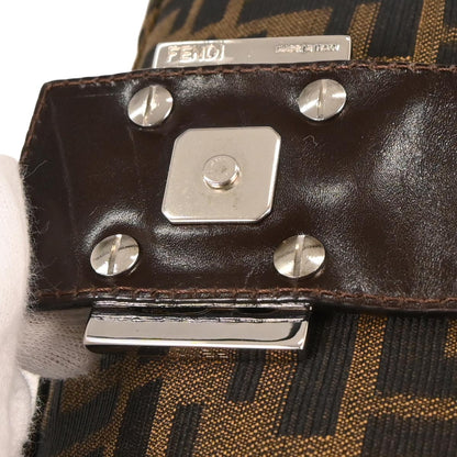 Fendi Brown Canvas Zucca Handbag