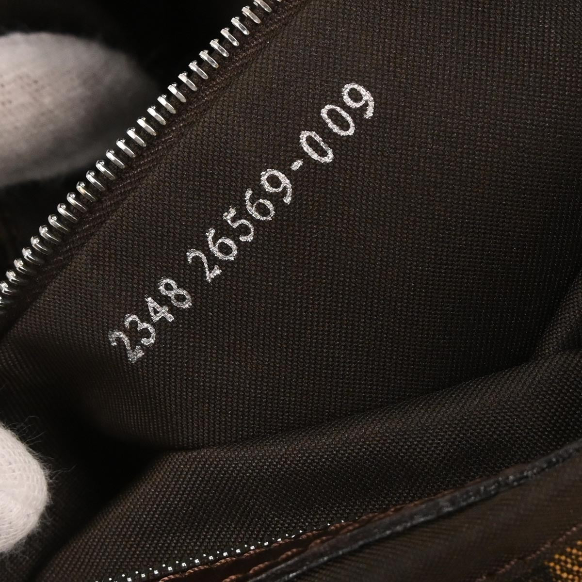 Fendi Brown Canvas Zucca Handbag