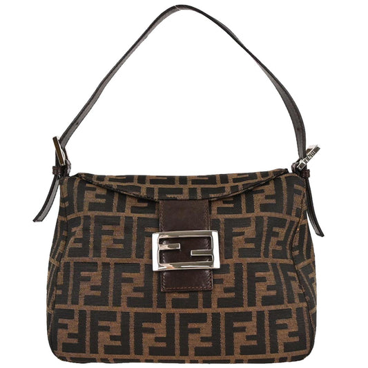 Fendi Brown Canvas Zucca Handbag