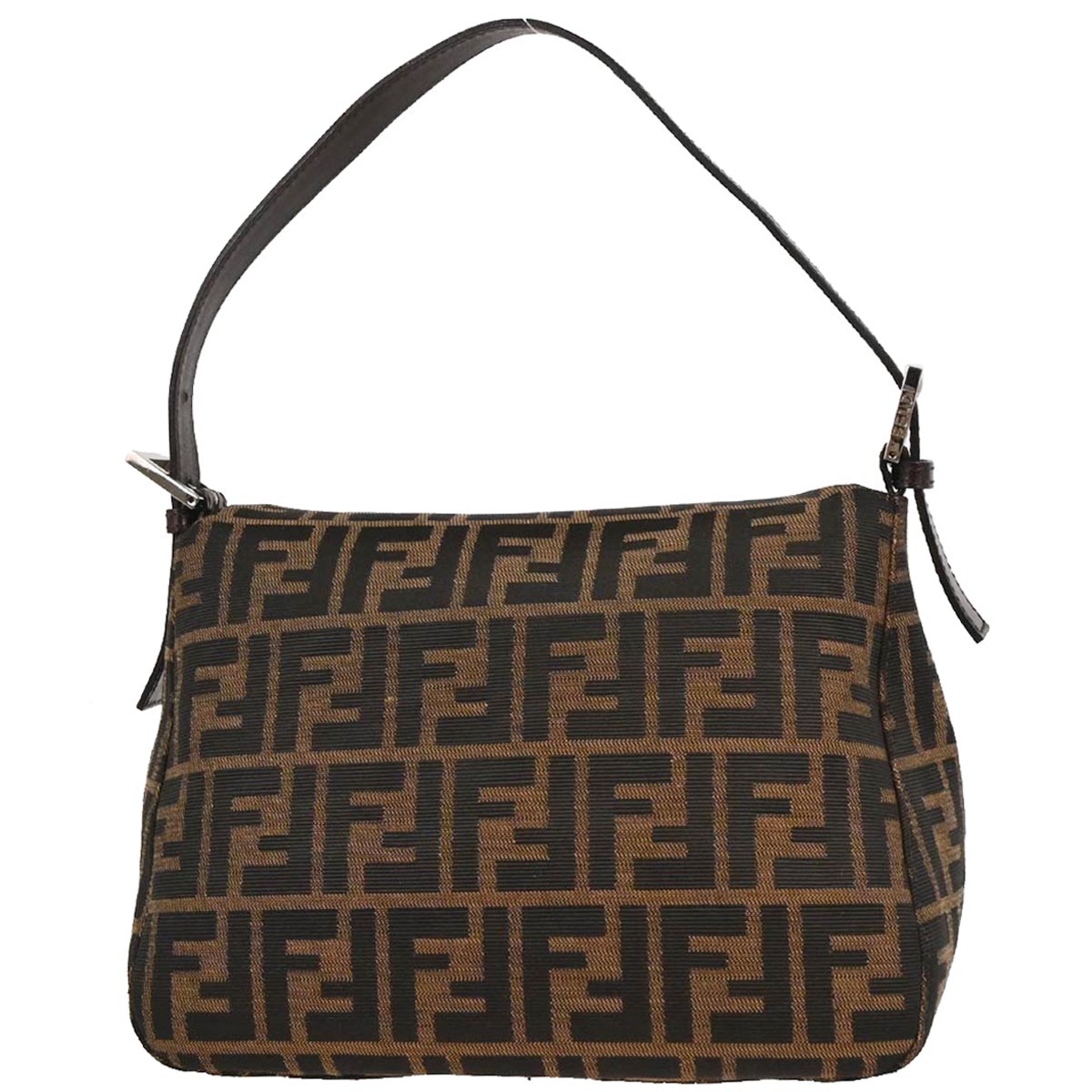 Fendi Brown Canvas Zucca Handbag