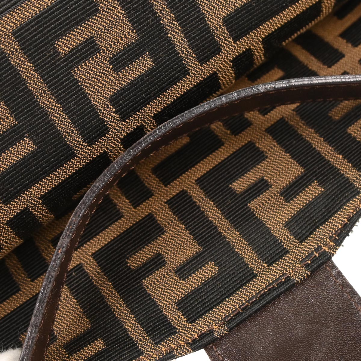 Fendi Brown Canvas Zucca Handbag