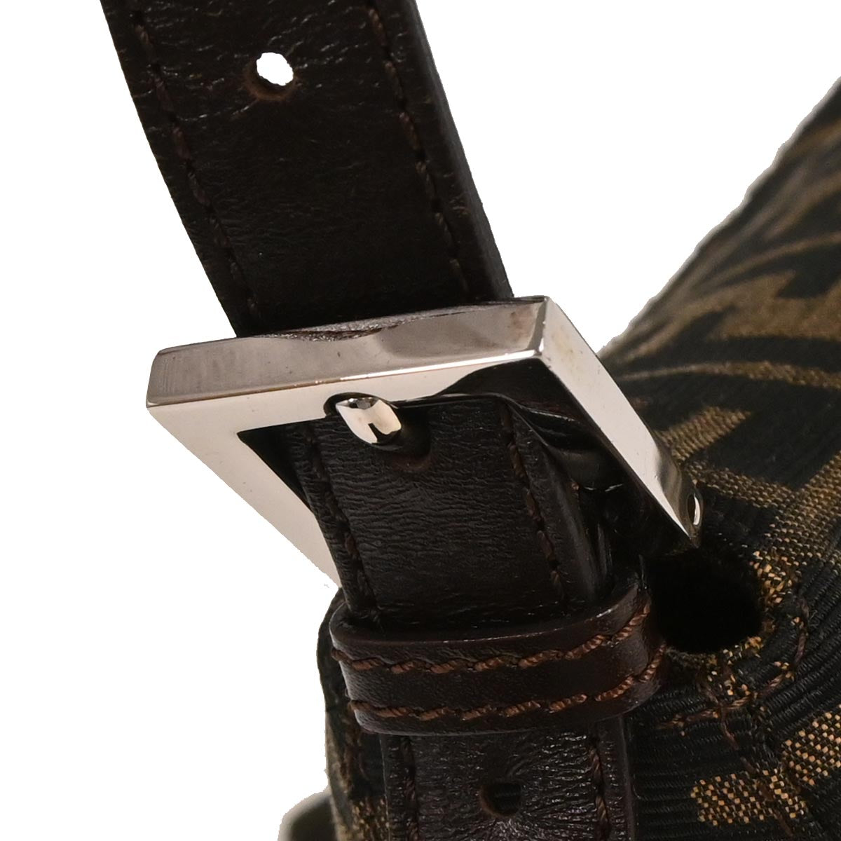 Fendi Brown Canvas Zucca Handbag