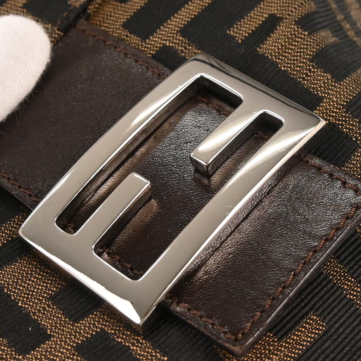 Fendi Brown Canvas Zucca Handbag