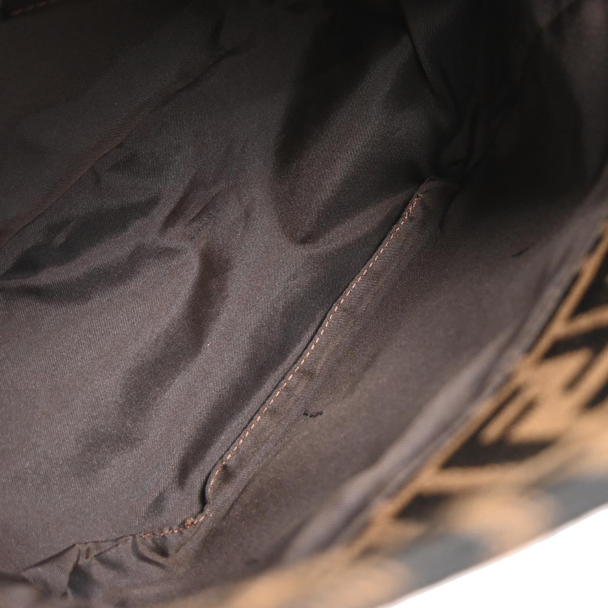Fendi Brown Canvas Zucca Handbag