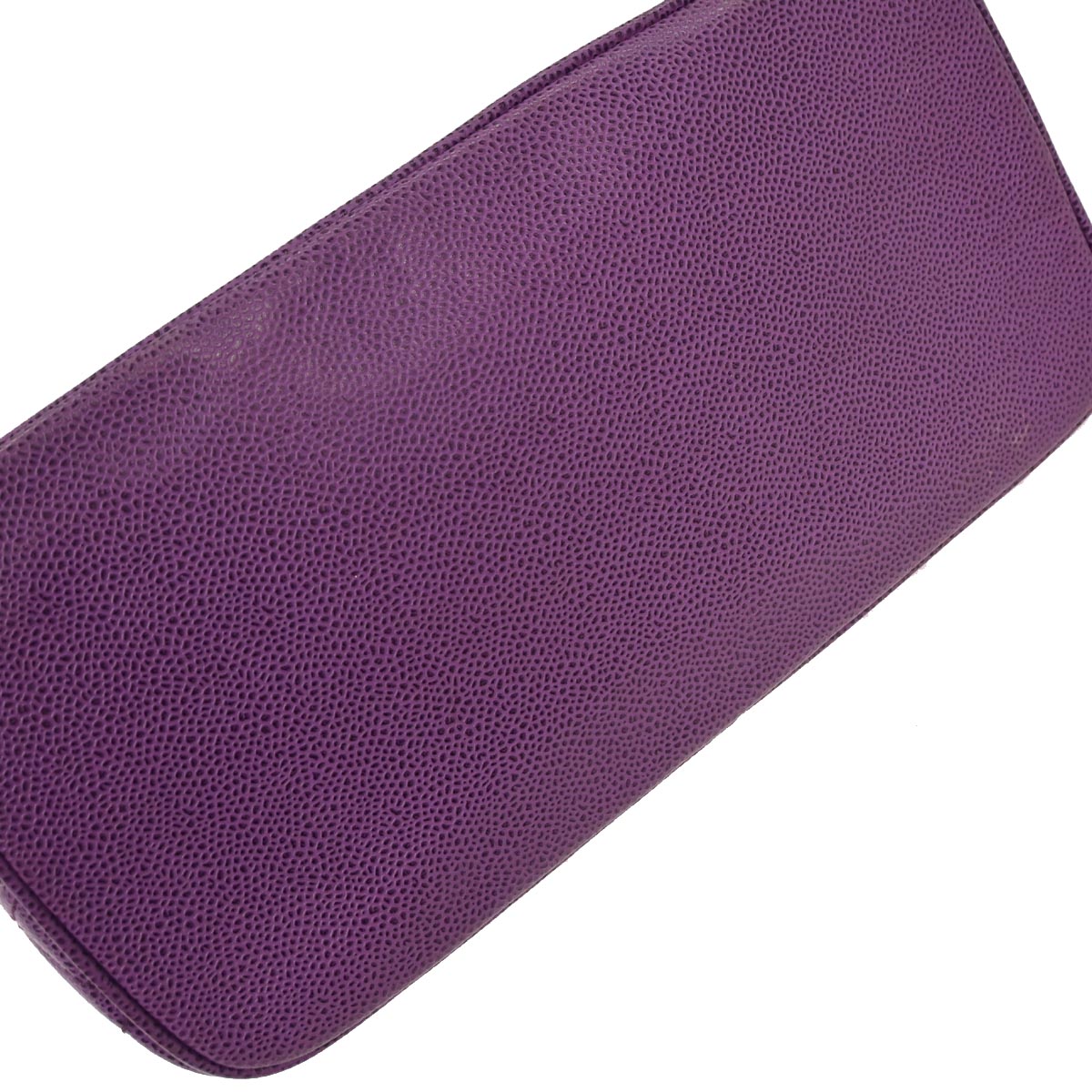 Chanel 2000-2002 Purple Caviar Medallion Tote Handbag