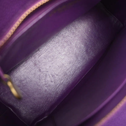 Chanel 2000-2002 Purple Caviar Medallion Tote Handbag
