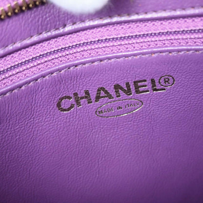 Chanel 2000-2002 Purple Caviar Medallion Tote Handbag