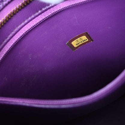 Chanel 2000-2002 Purple Caviar Medallion Tote Handbag