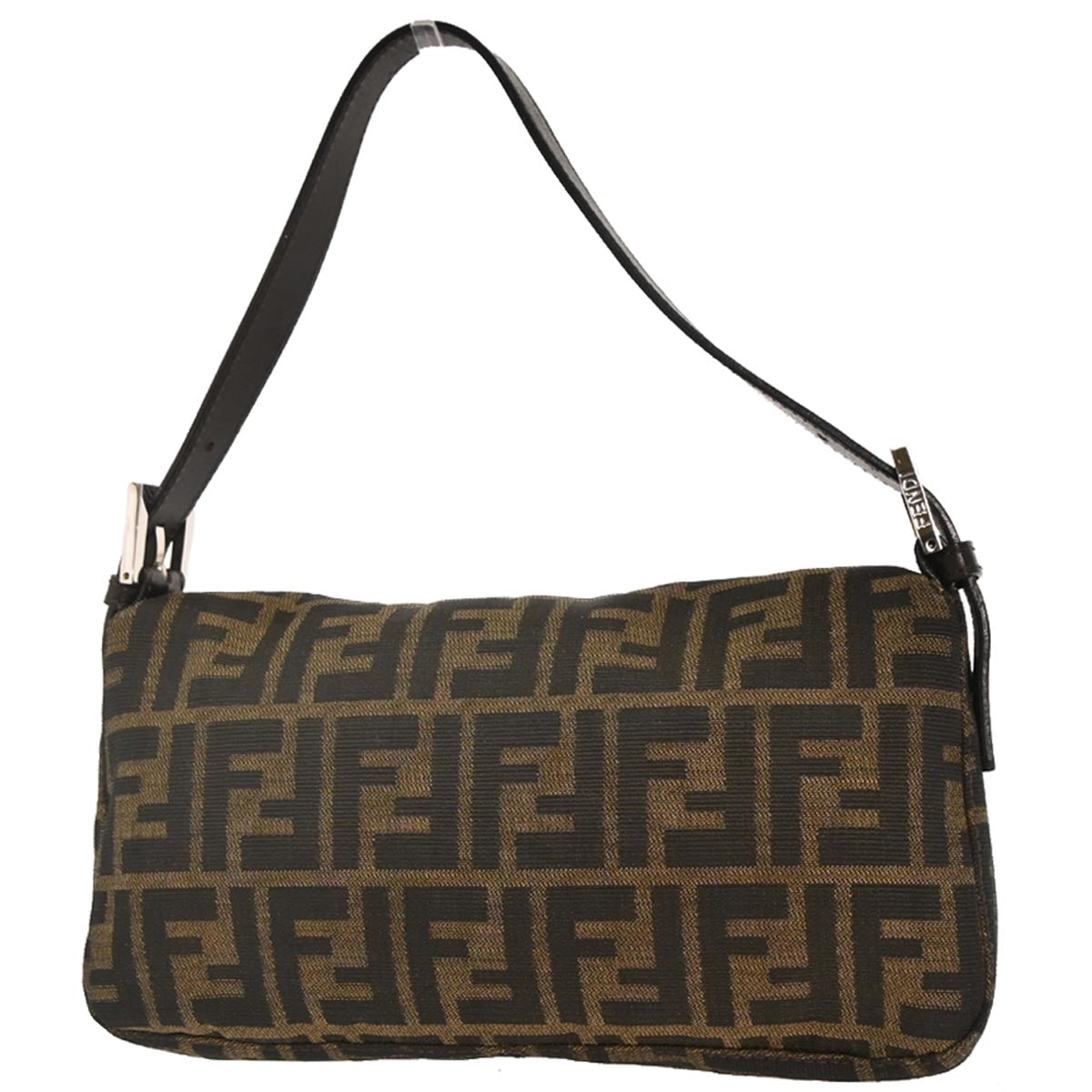 Fendi Brown Canvas Zucca Baguette Handbag