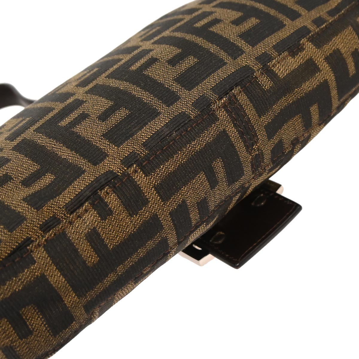 Fendi Brown Canvas Zucca Baguette Handbag
