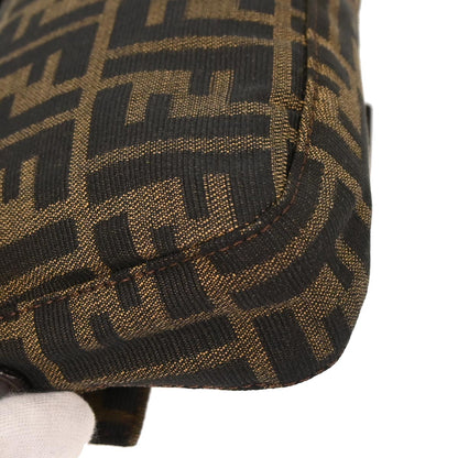 Fendi Brown Canvas Zucca Baguette Handbag