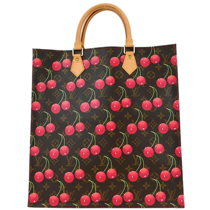 Louis Vuitton Monogram Cherry Sac Plat Tote Handbag M95010
