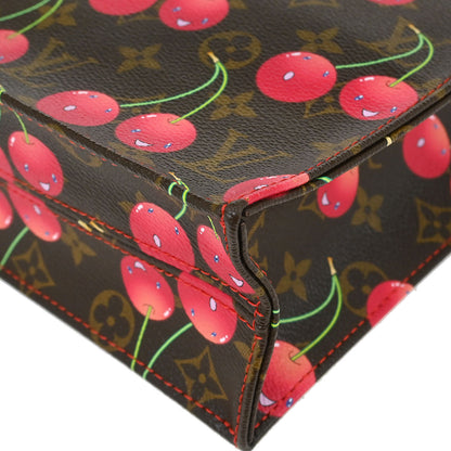 Louis Vuitton Monogram Cherry Sac Plat Tote Handbag M95010