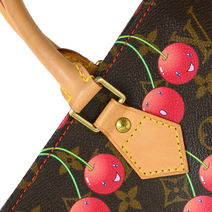 Louis Vuitton Monogram Cherry Sac Plat Tote Handbag M95010