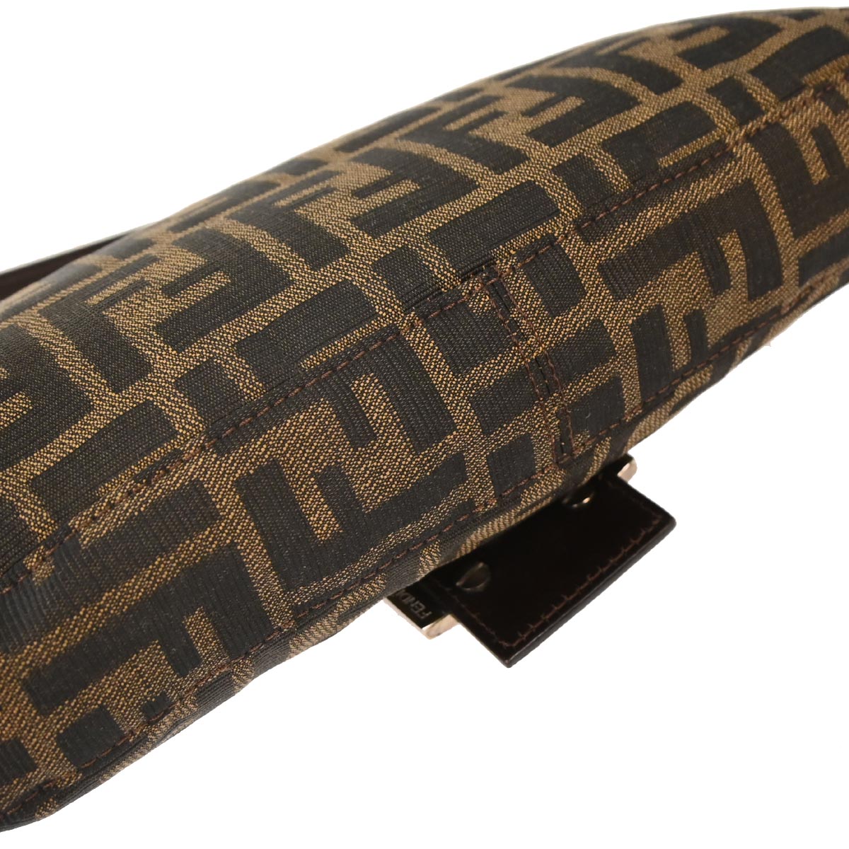 Fendi Brown Canvas Zucca Baguette Handbag