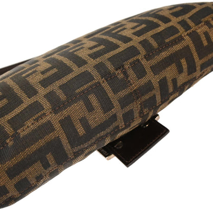 Fendi Brown Canvas Zucca Baguette Handbag