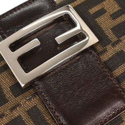 Fendi Brown Canvas Zucca Baguette Handbag