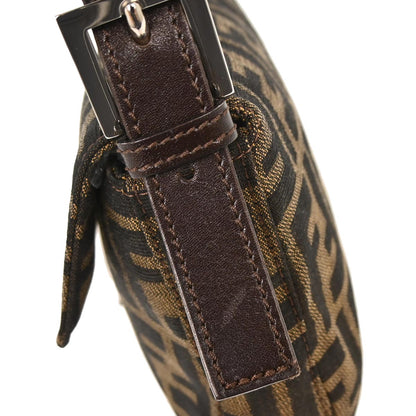 Fendi Brown Canvas Zucca Baguette Handbag