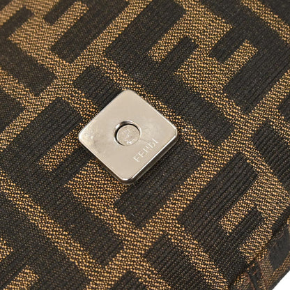 Fendi Brown Canvas Zucca Baguette Handbag