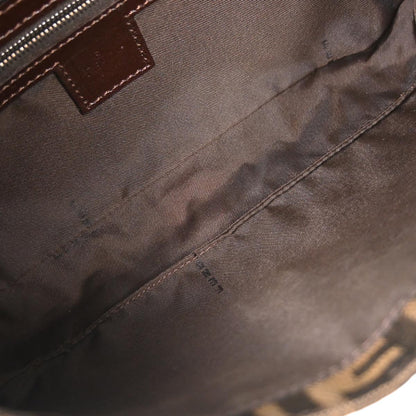 Fendi Brown Canvas Zucca Baguette Handbag