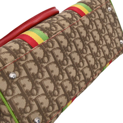 Christian Dior Brown Rasta-Color PVC Trotter Handbag