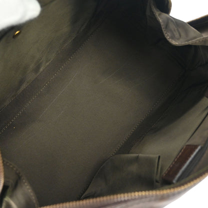 Christian Dior Brown Leather Duffle Handbag