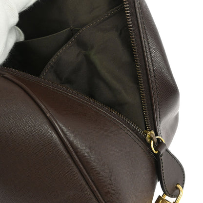 Christian Dior Brown Leather Duffle Handbag