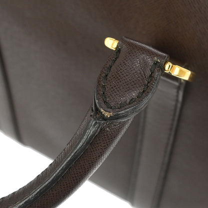 Christian Dior Brown Leather Duffle Handbag