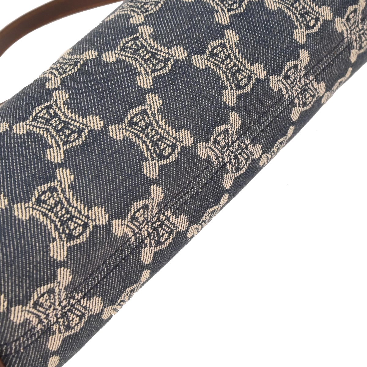 Celine * Indigo Denim Macadam Handbag