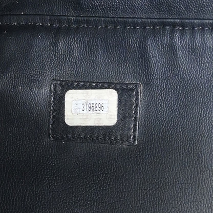 Chanel 1994-1996 Black Lambskin Bicolore 2way Duffle Handbag