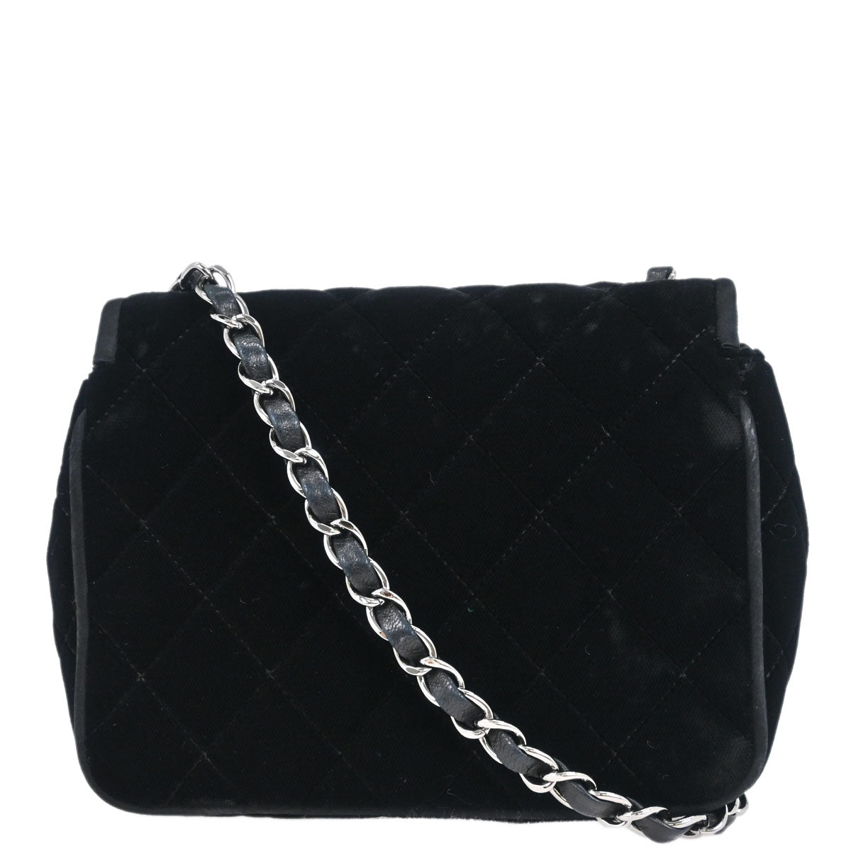 Chanel 2005-2006 Black Velvet Shoulder Bag