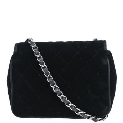 Chanel 2005-2006 Black Velvet Shoulder Bag