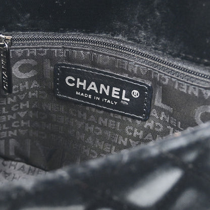 Chanel 2005-2006 Black Velvet Shoulder Bag