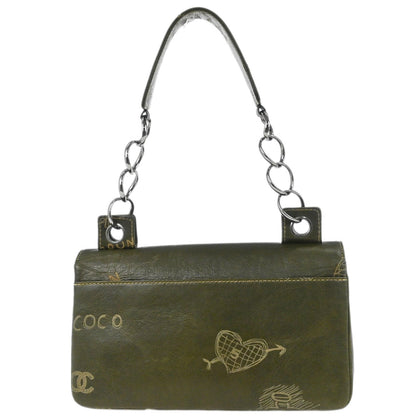 Chanel 2003-2004 Green Lambskin Handbag