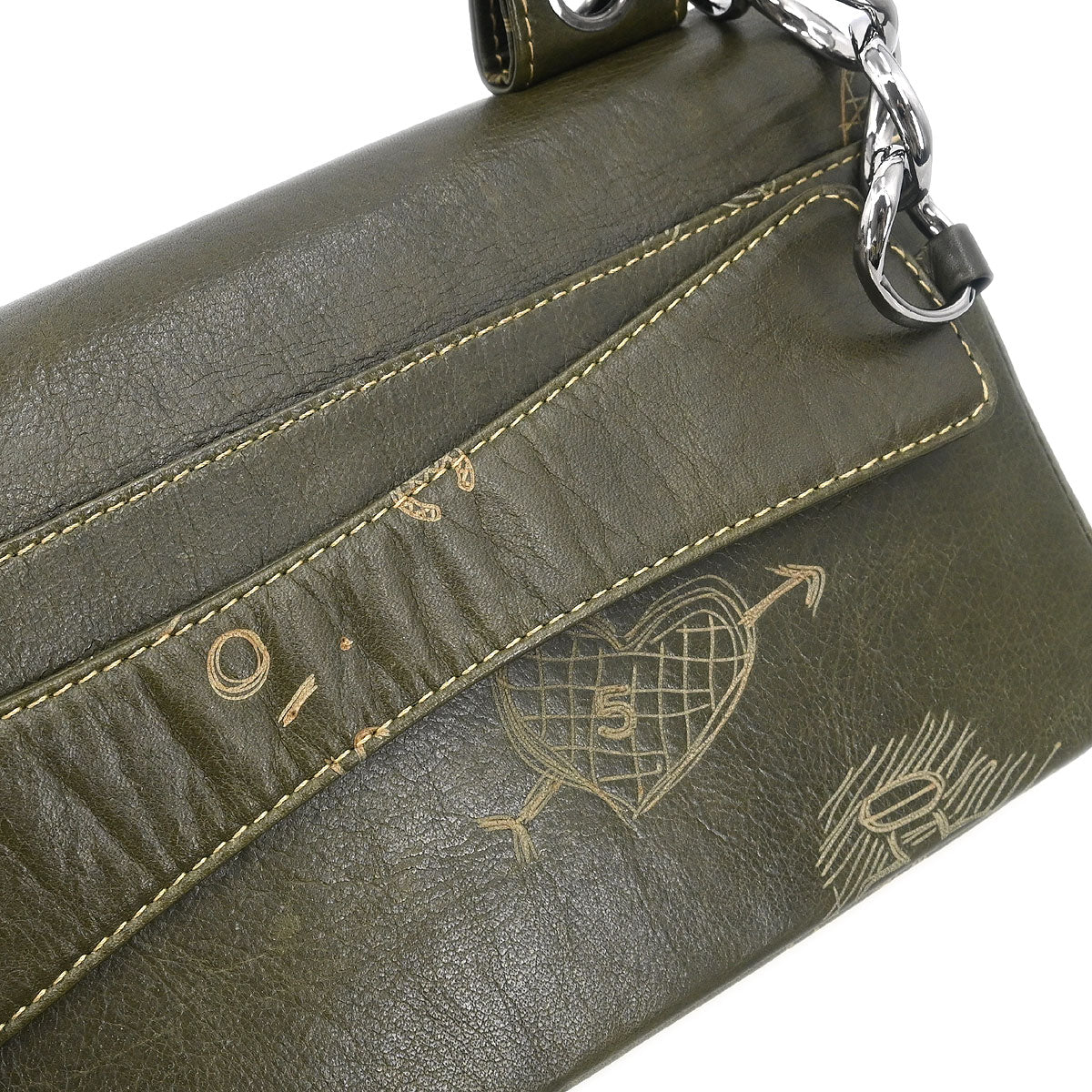 Chanel 2003-2004 Green Lambskin Handbag