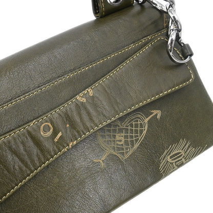 Chanel 2003-2004 Green Lambskin Handbag