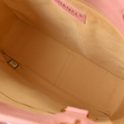 Chanel 2002-2003 Pink Caviar Petite Shopping Tote PST Chain Handbag